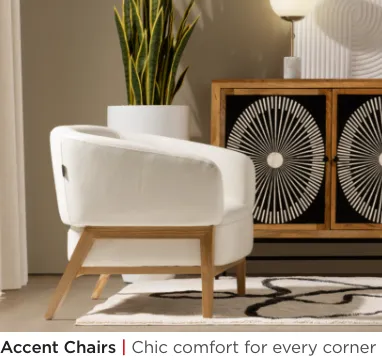 Accent Chairs. Chic comfort for every corner.