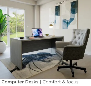 Computer Desk. Comfort & focus