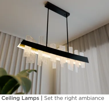 Ceiling Lamps. Set the right ambiance